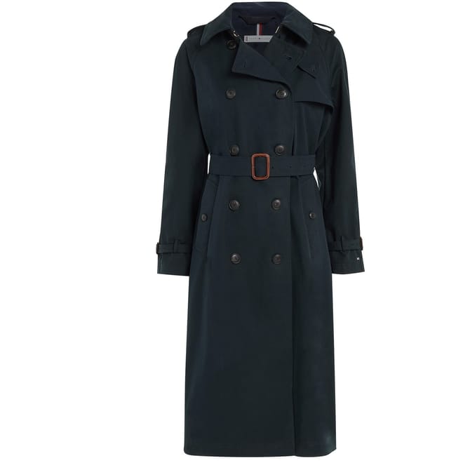 Cotton Long Trench Coat