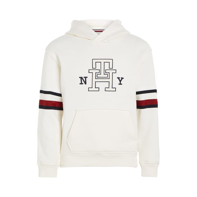 Hooded Stripe Monogram Sweatshirt