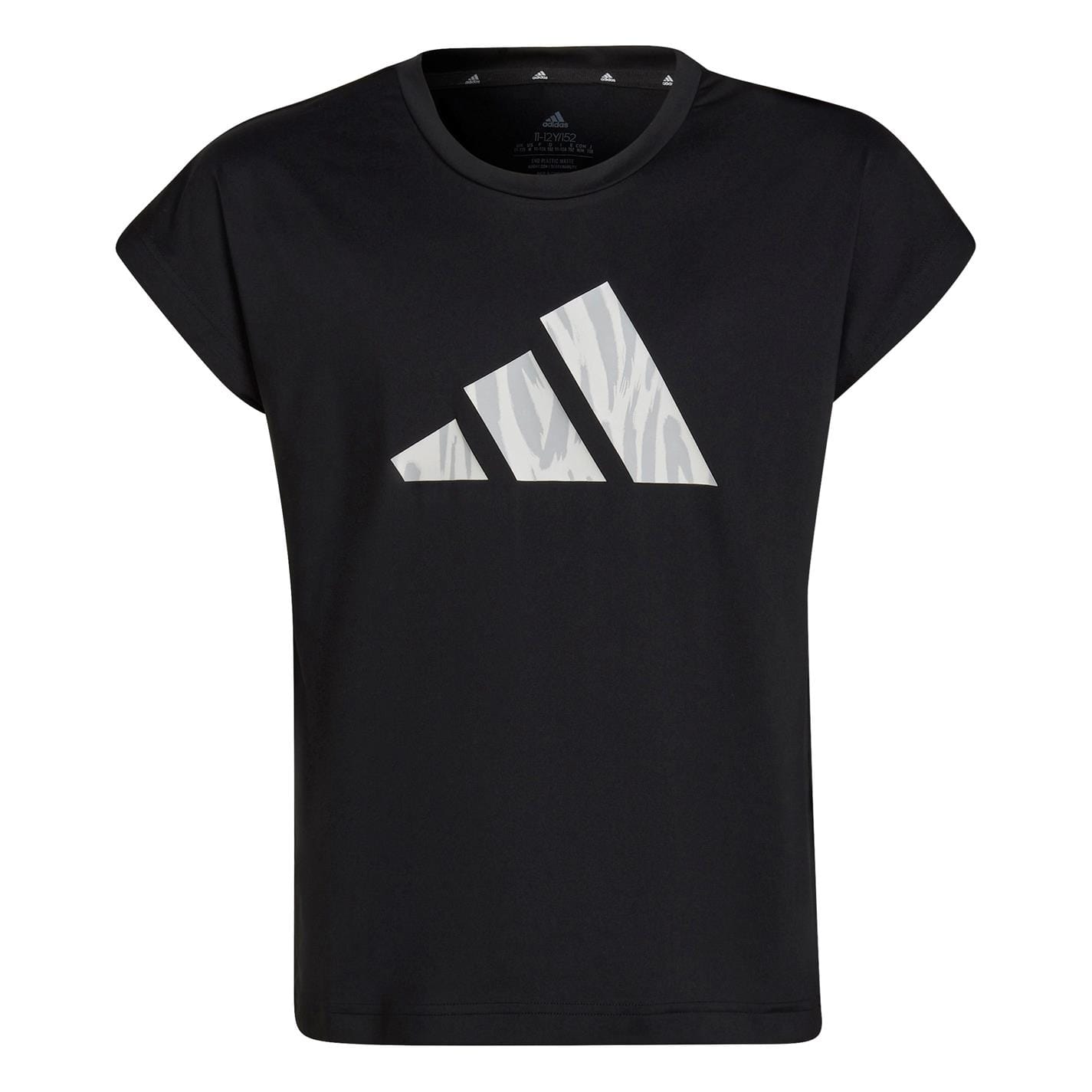 Black adidas shirt for girls best sale