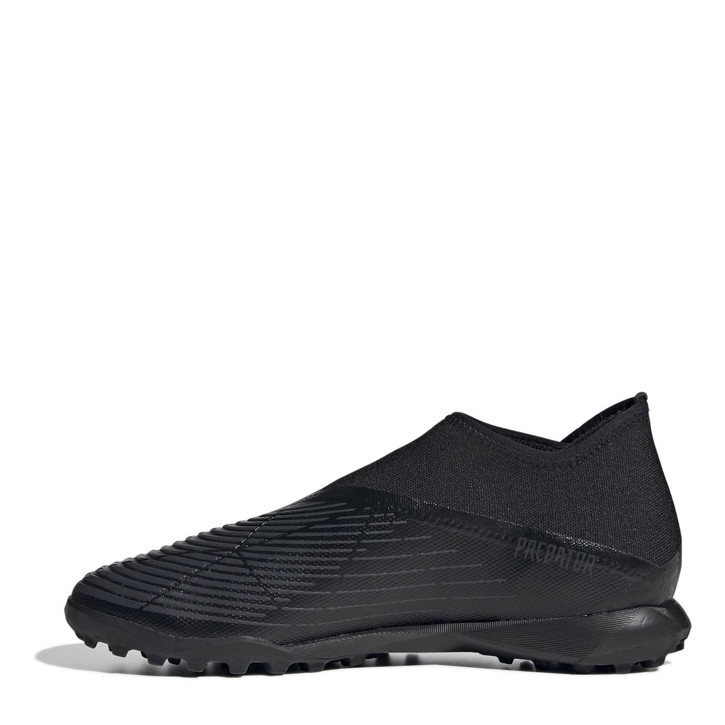 Black adidas Predator .3 Laceless Astro Turf Trainers Get The Label