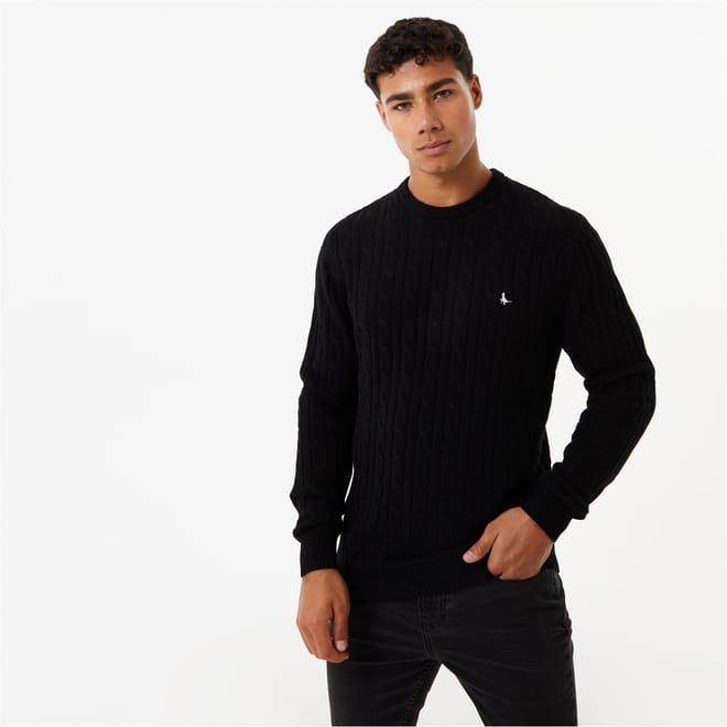 Marlow Merino Wool Blend Cable Knitted Jumper