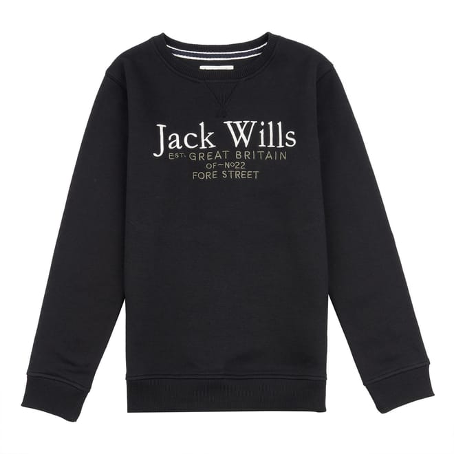 Script Crew Neck Sweatshirt Juniors