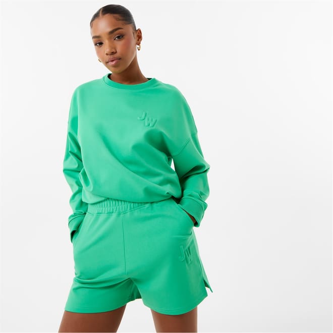 Ruched Crew Neck Sweater