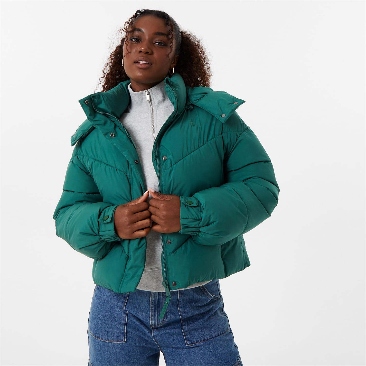 Green Jack Wills Ritcher Padded Jacket Get The Label