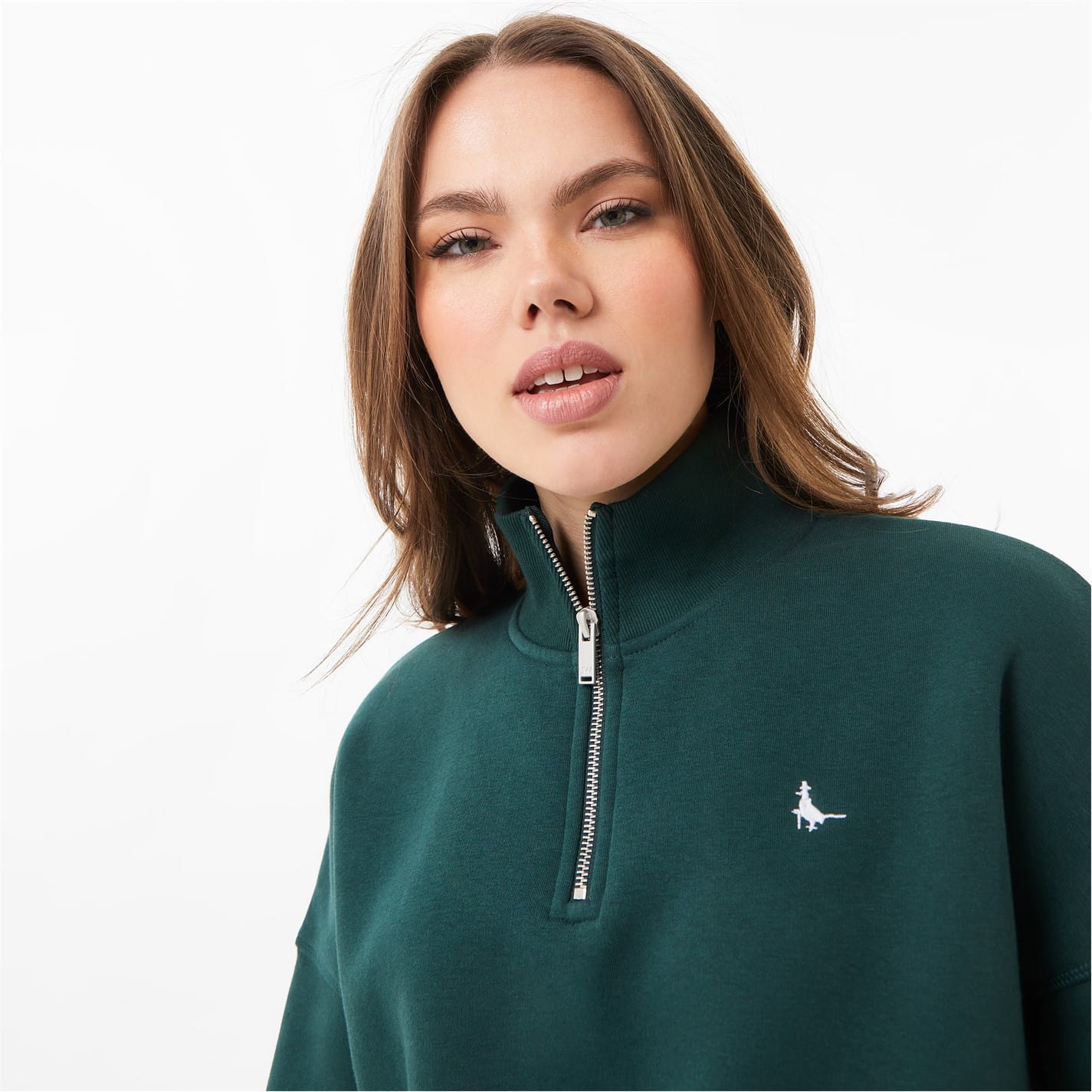 Green Jack Wills Astbury Quarter Zip Get The Label