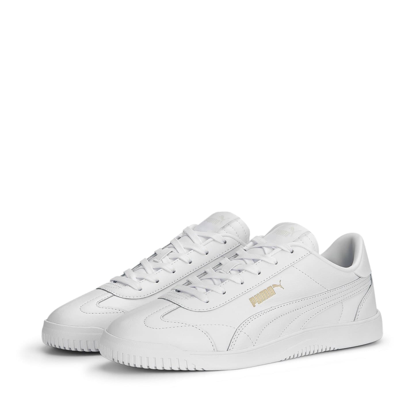 White Puma Mens Club 5v5 Trainers Get The Label