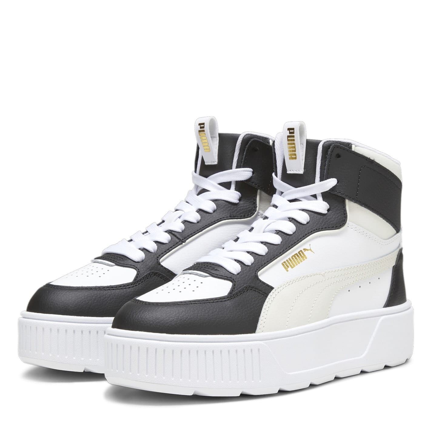 Grey Puma Karmen Rebel Hi Top Sneakers Get The Label