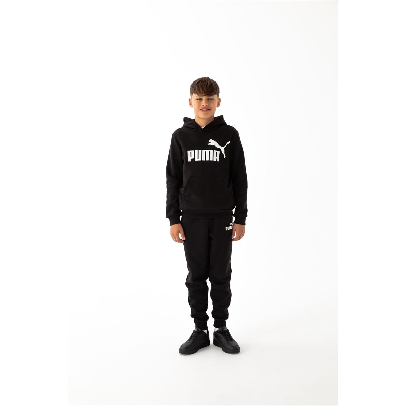 Boys puma sweat pants discount