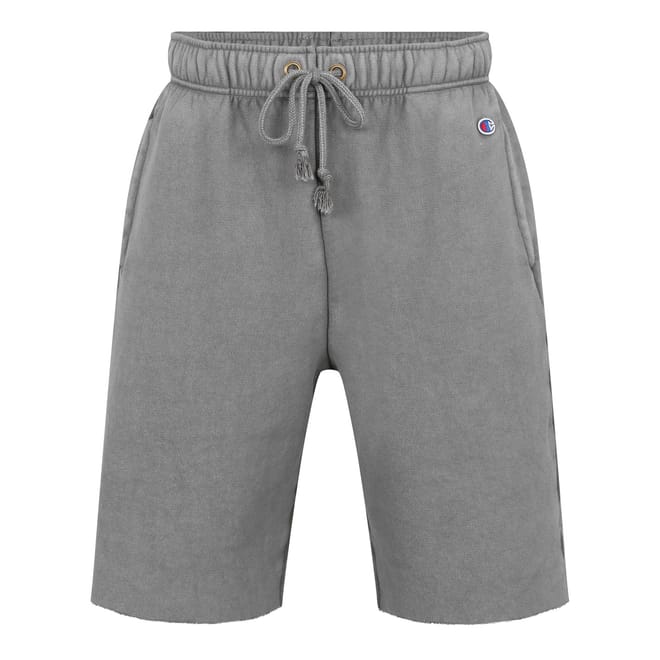 Reverse Weave Acid Wash Shorts