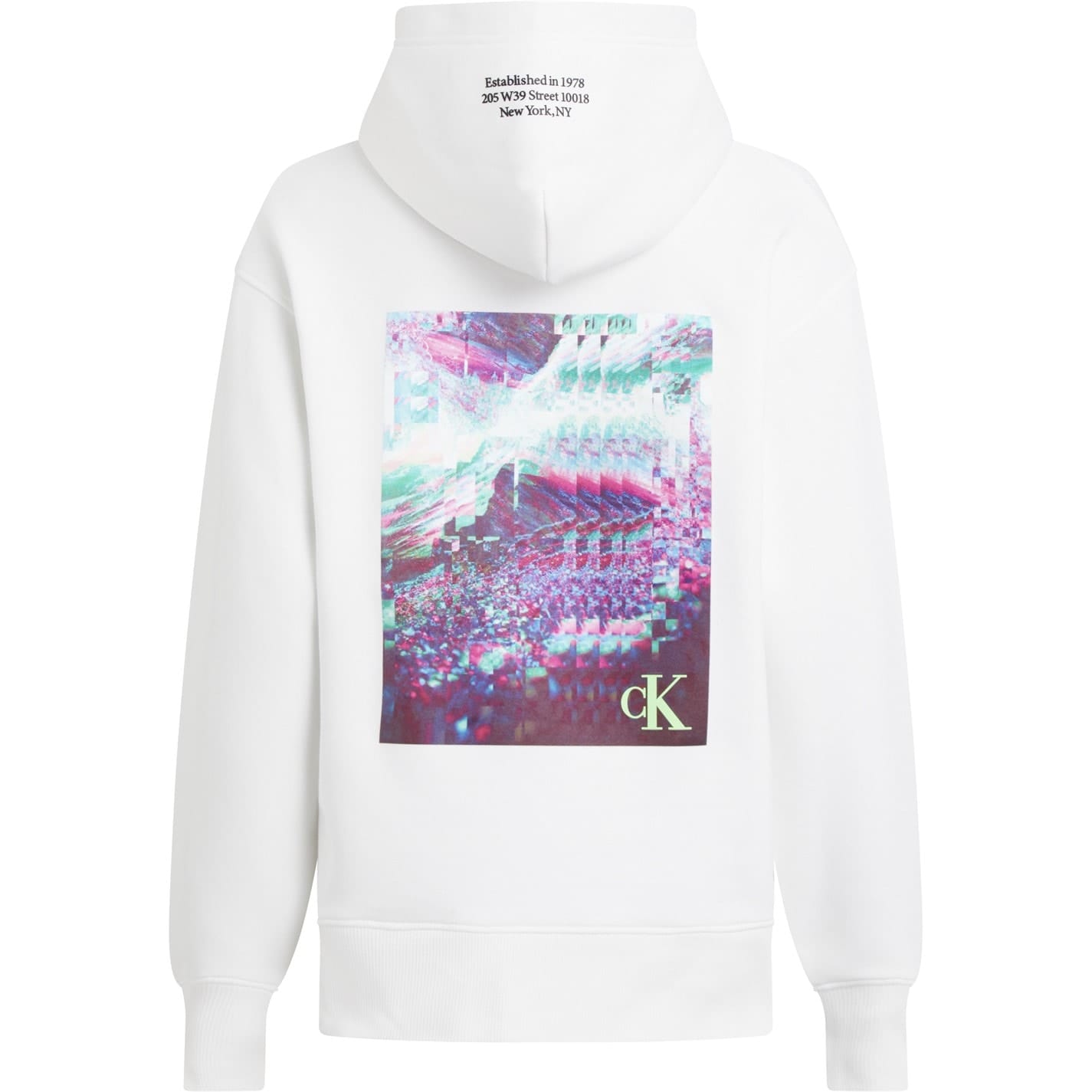 Calvin Klein Jeans Hyper Real Landscape Hoodie in White