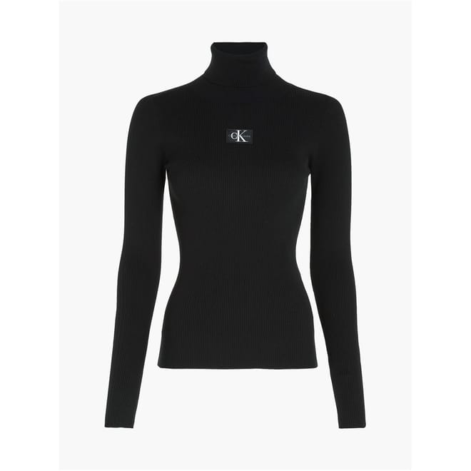 Slim Ribbed Roll Neck Jumper