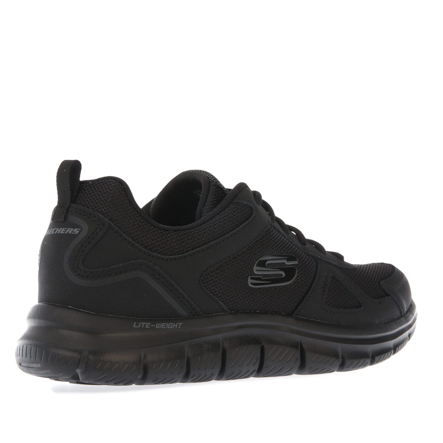 Black Skechers Mens Track Scloric Trainers Get The Label