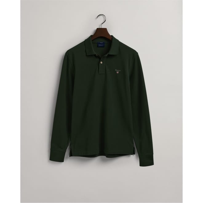 Mens Long Sleeve Original Rugger Polo Shirt