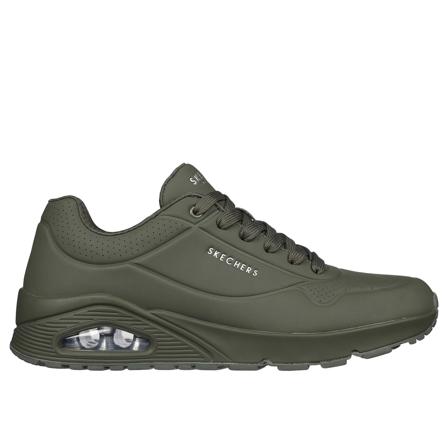 Green Skechers Mens Uno Stand On Air Trainers Get The Label