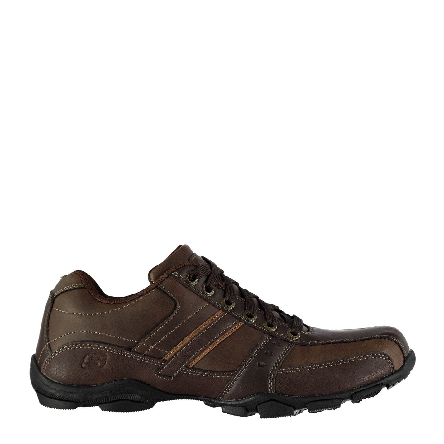 Brown Skechers Mens Marter Lace Casual Shoe Get The Label