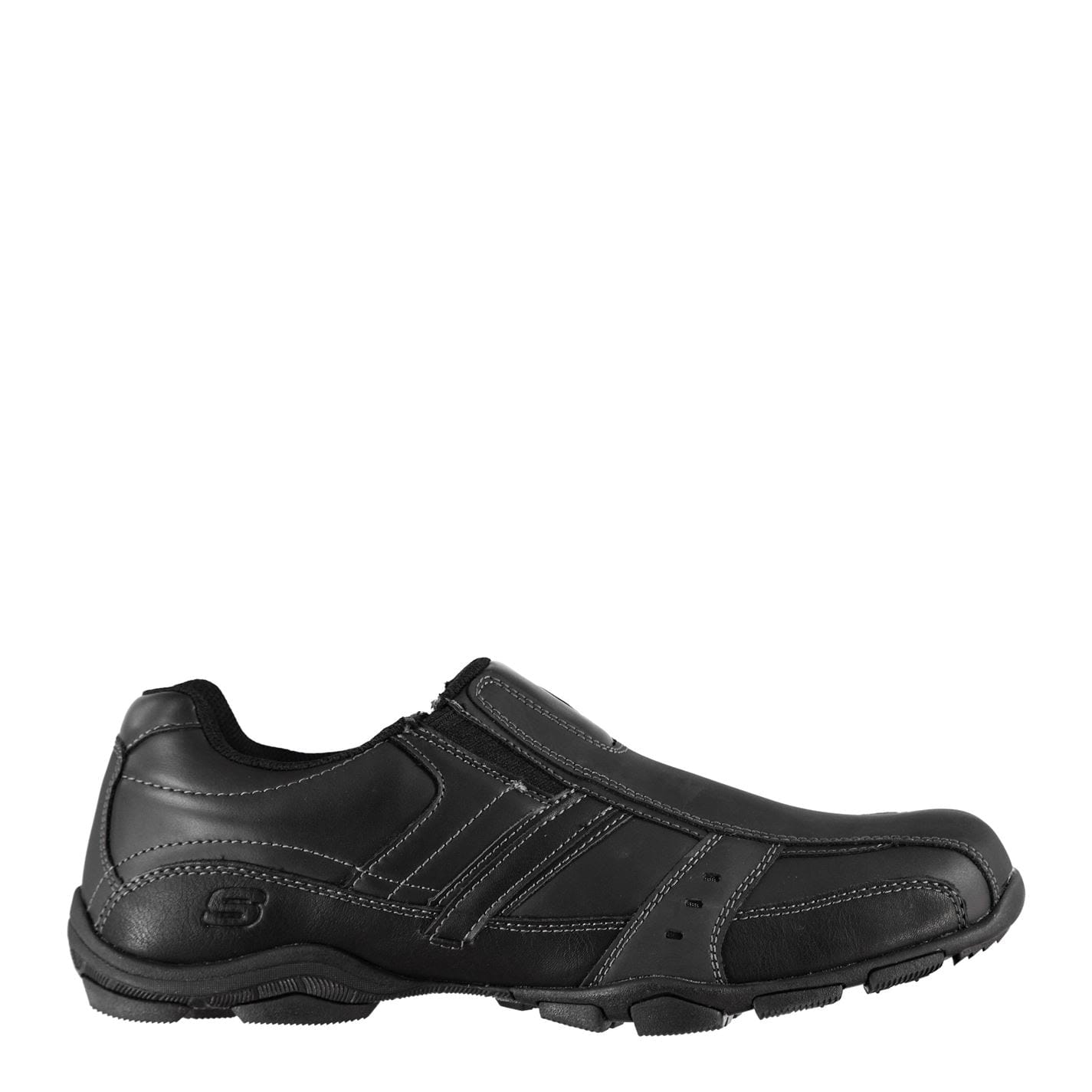 Black Skechers Mens Marter Casual Slip On Shoes Get The Label