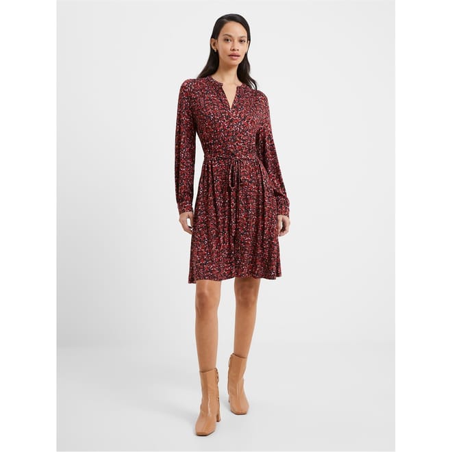 Clara V-Neck Knee Shirtdress