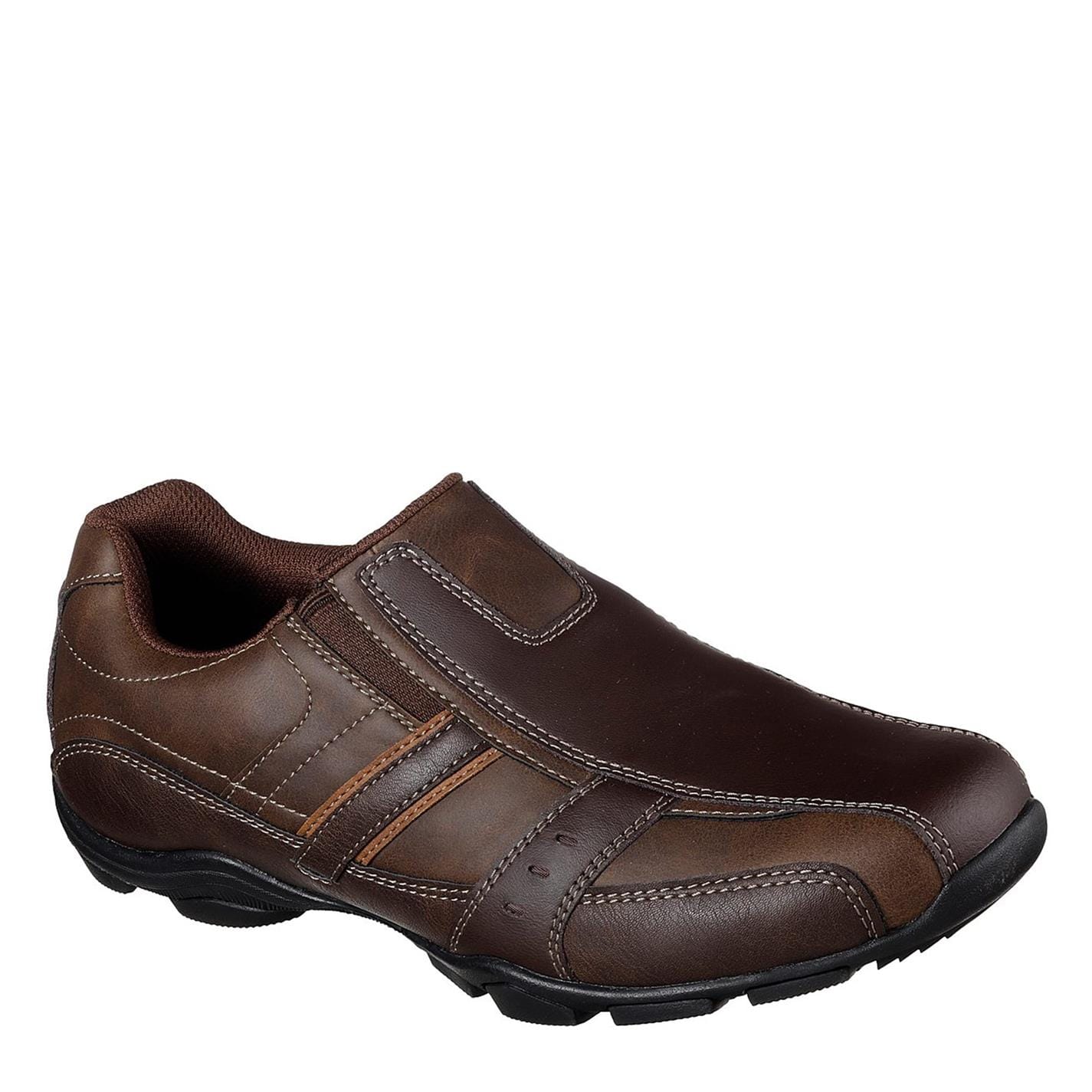 Skechers leather slip on casual shoes online