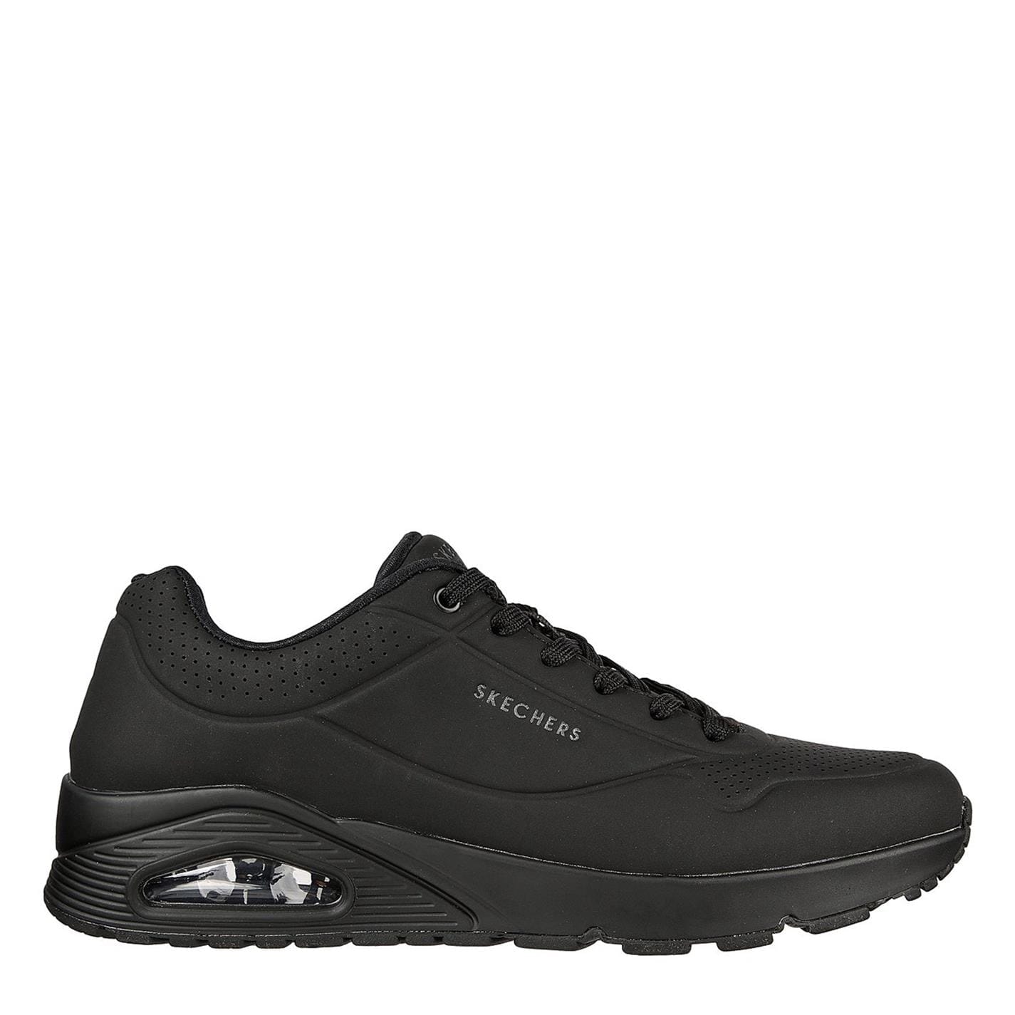 Black Skechers Mens Uno Stand On Air Trainers Get The Label