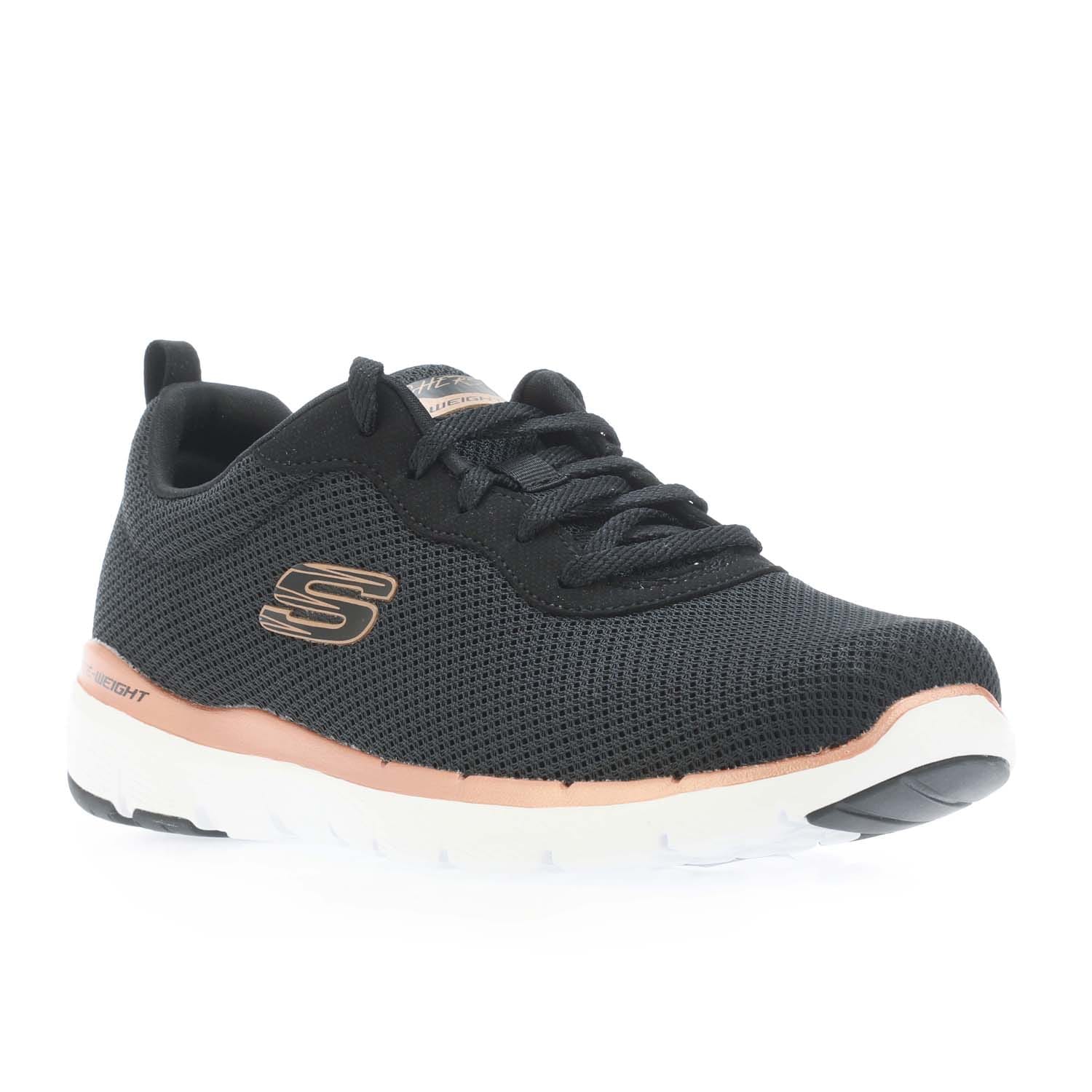 Skechers Womens Flex Appeal 3.0 First Insight Trainers in Black