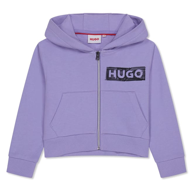 Zipped Logo Hoodie Junior Girls