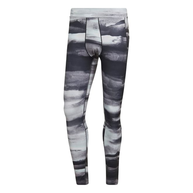 Printed Compression Fit Athletic Pants