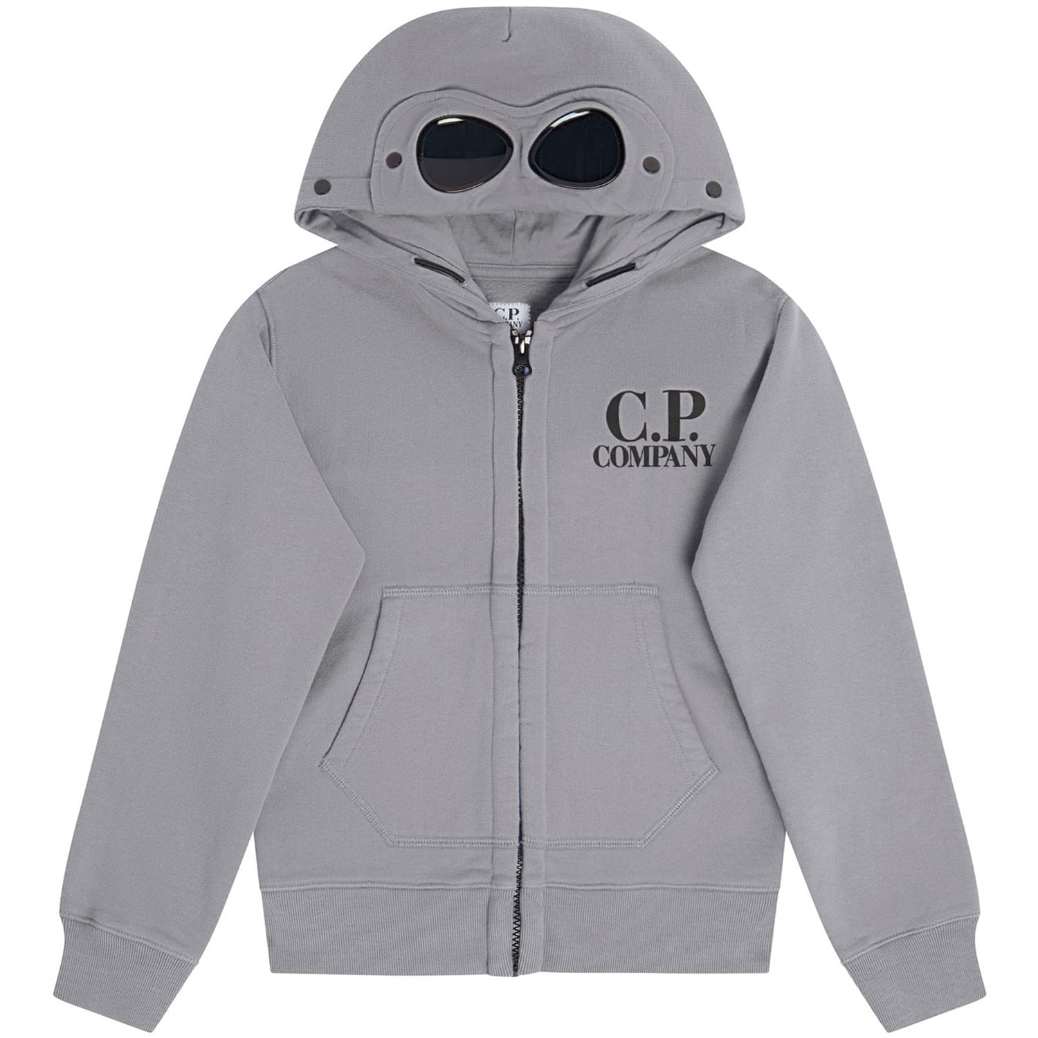 Jacket Junior Cp Company Goggle Hoodie Black CP COMPANY Boys