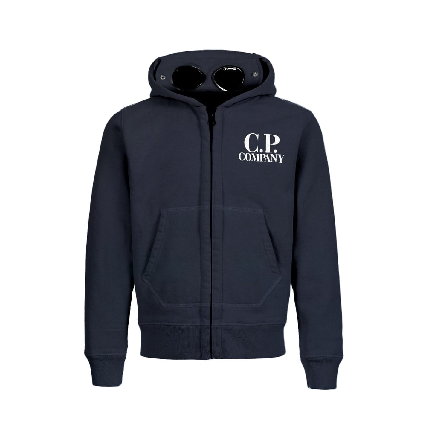 Blue C.P. Company Boys Goggle Zip Hoodie Get The Label