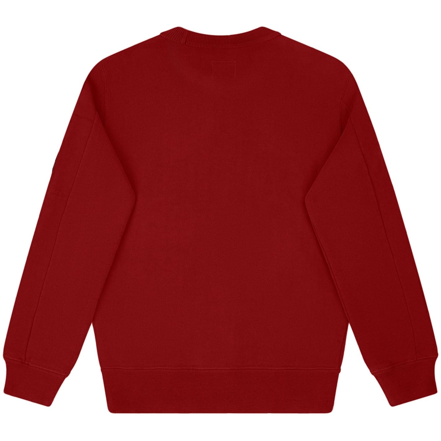 Red C.P. Company Boys Lens Crew Sweatshirt Get The Label