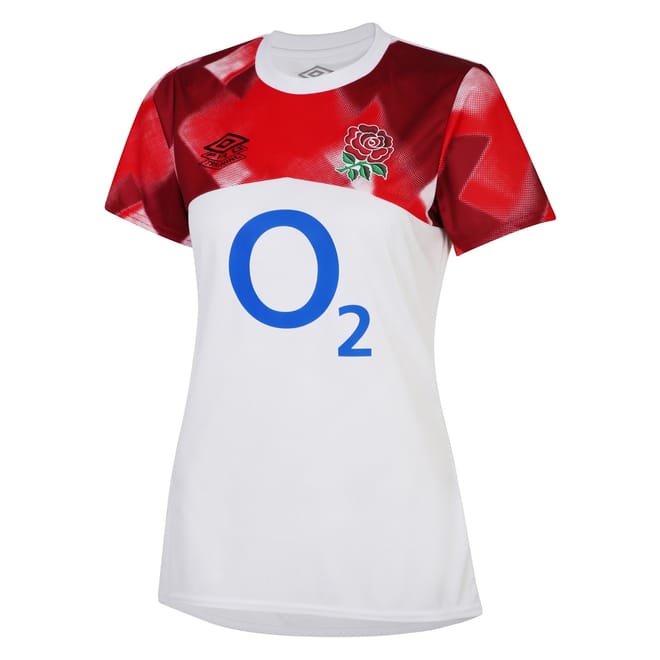 Womens England Rugby Warm Up Shirt 2022 2023