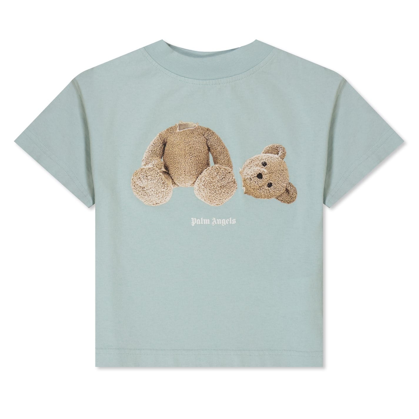 Palm angels store blue bear tee size L