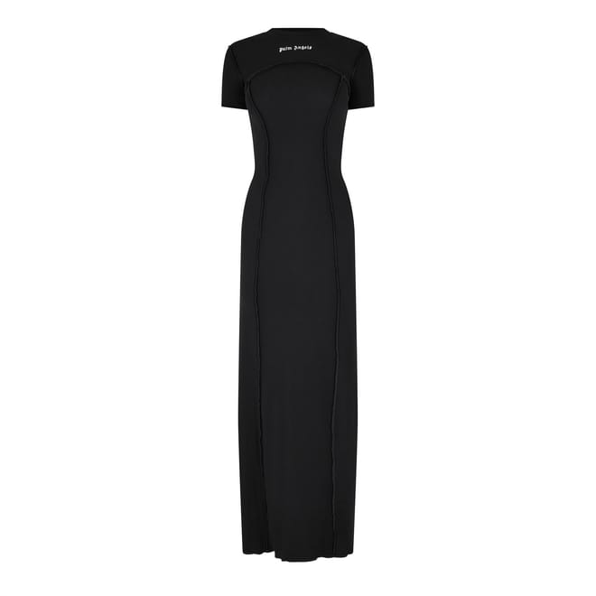 Open Back Logo Rib Dress