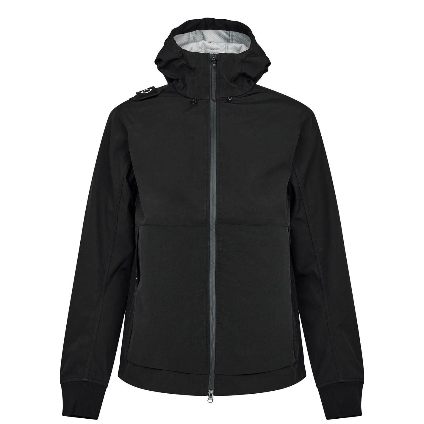 Black MA.STRUM Softshell Hooded Jacket Get The Label