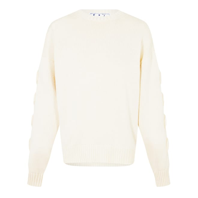 Off 3d Diag Knit Crw