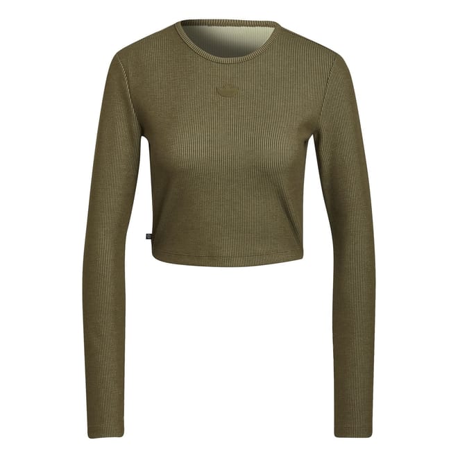 Cropped Long Sleeve Slim Fit Sweater