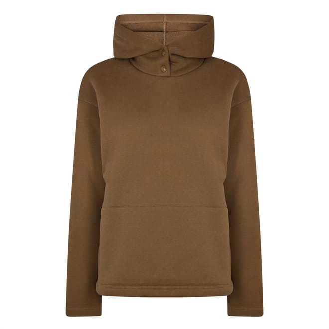 Funnel Neck Relaxed Fit Hooded Sweatshirt
