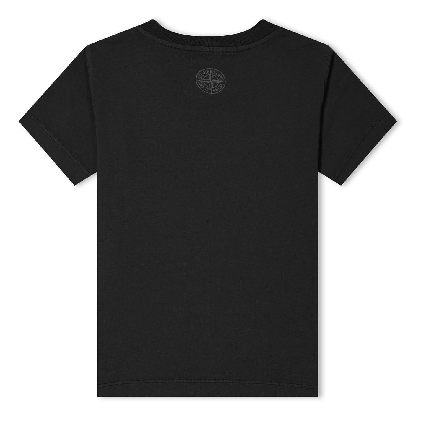 Black Stone Island Junior Short Sleeve T Shirt In Cotton Jersey Get The Label