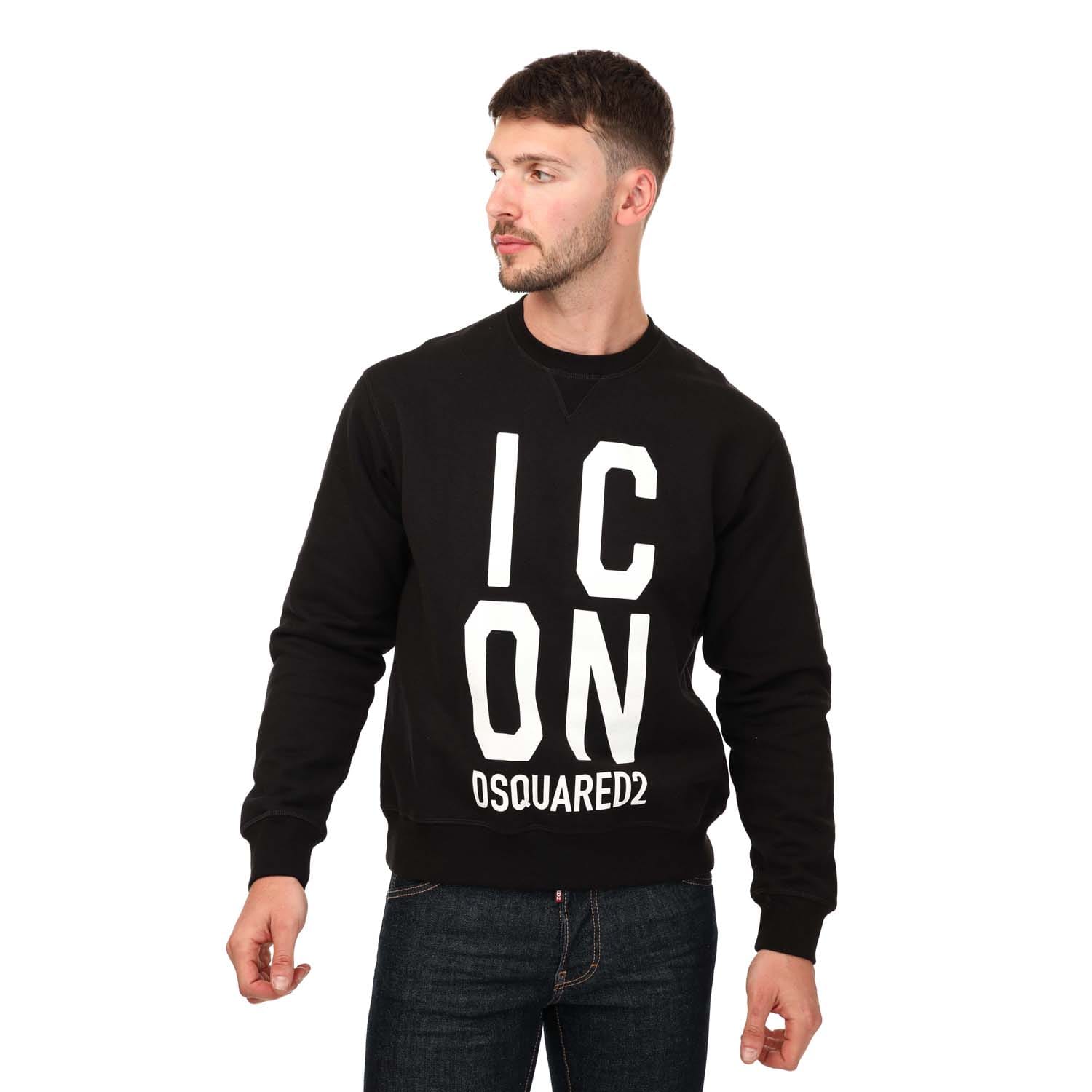 Dsquared2, Sweatshirts & Hoodies, male, Black, S, Sweatshirt With Logo