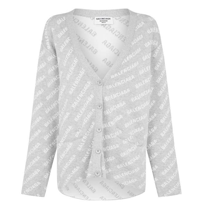 Lettering V Neck Relaxed Fit Sweater
