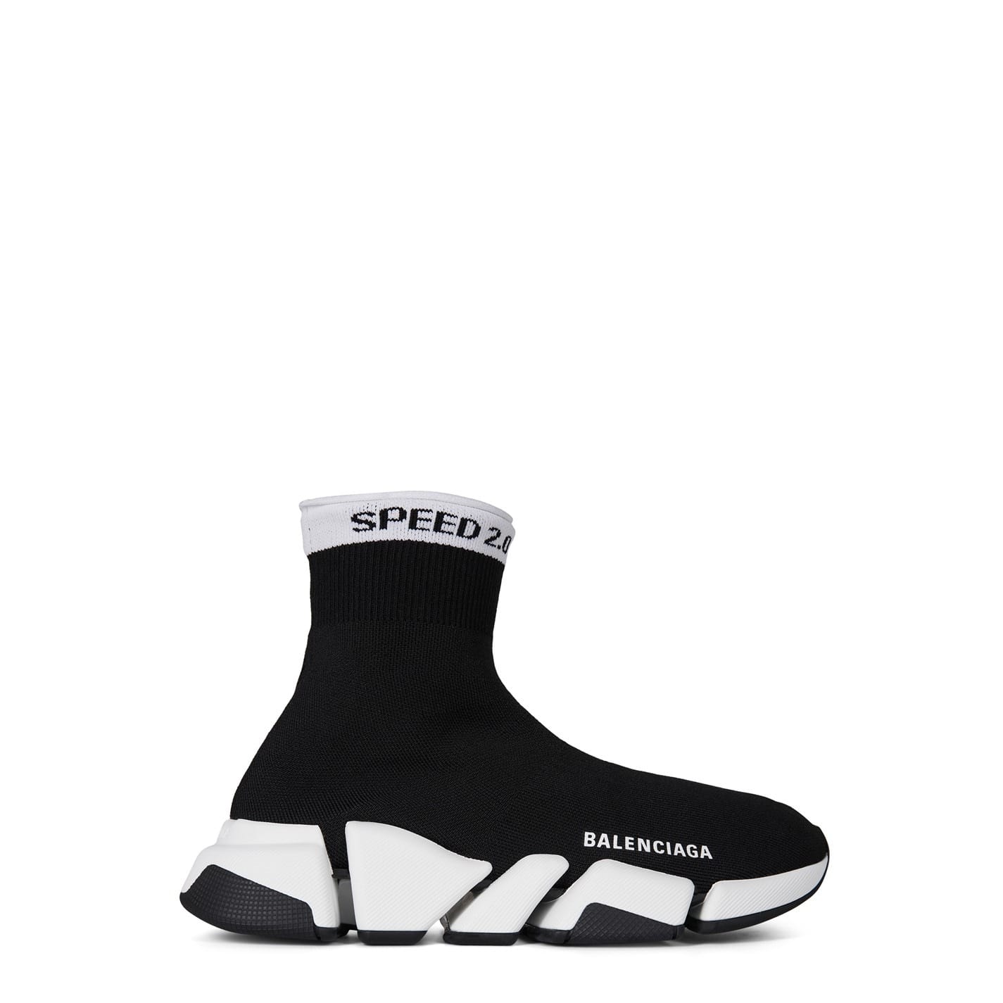 Black and white balenciaga speed hotsell