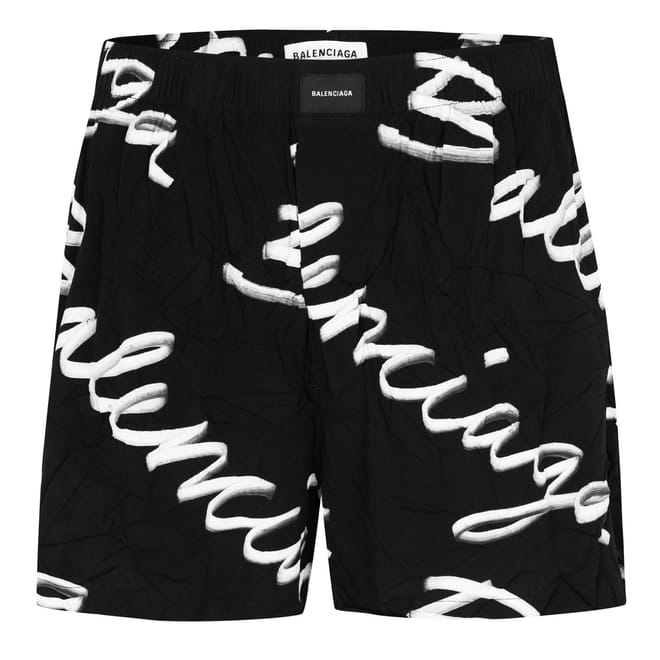 Script Lettering Bermuda Shorts