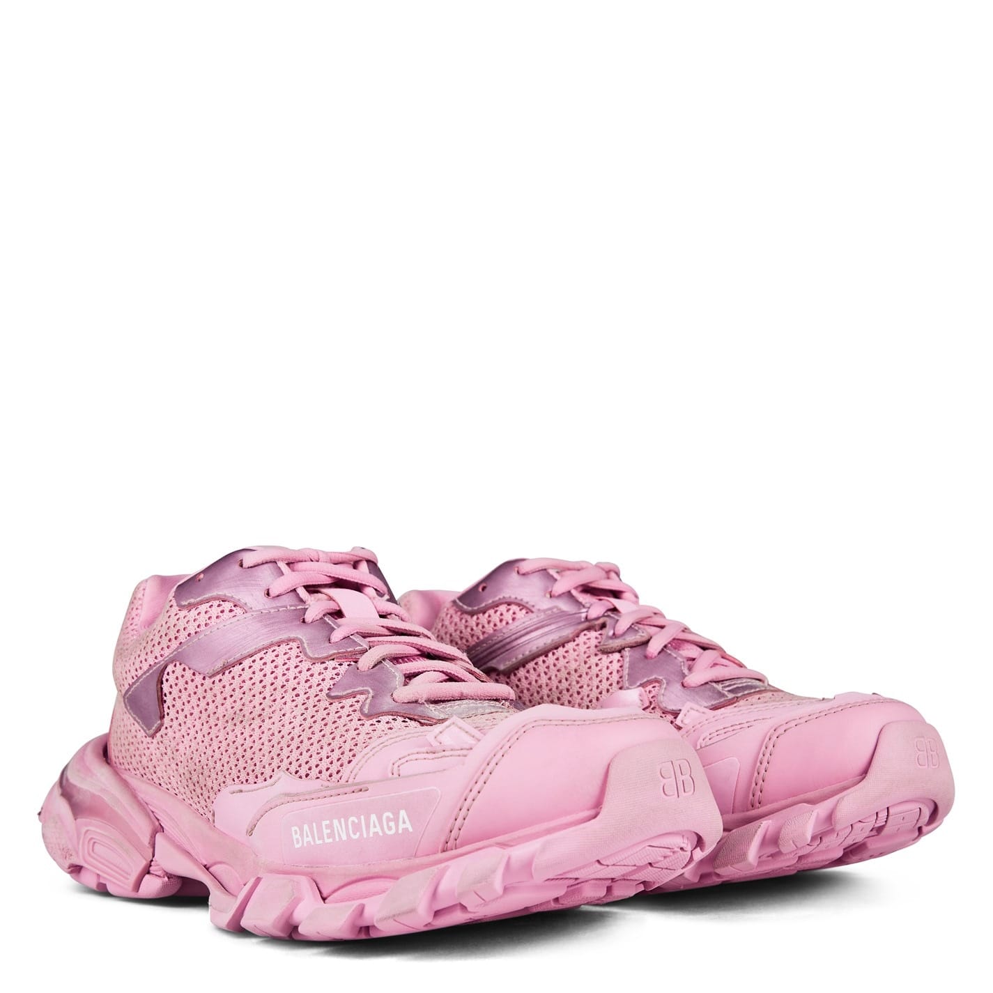 スニーカー BALENCIAGA Track.3 Sneakers  in Pink (700873-W3RF1-5090) Pink Balenciaga Track 3 Sneakers - Get The Label