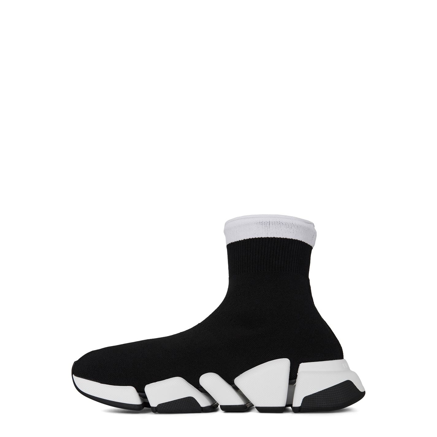 Black and white balenciaga speed trainers best sale