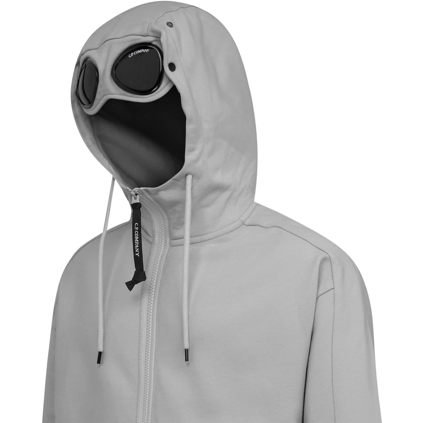 【関税込み】C.P. Company グレー Goggle フーディ C.P. Company - Grey goggle hoodie with zip - BLS Fashion