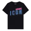 Pixel Logo Regular Fit Text Graphic T-Shirt