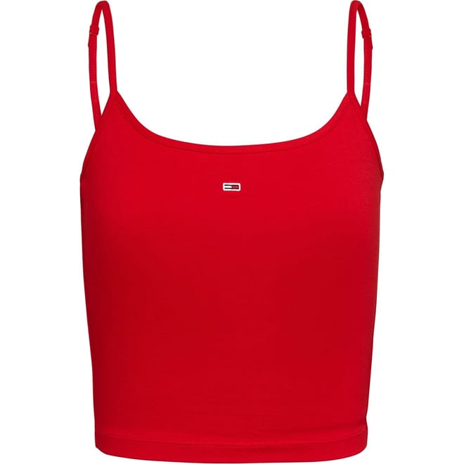 Cropped Essential Strap Tank