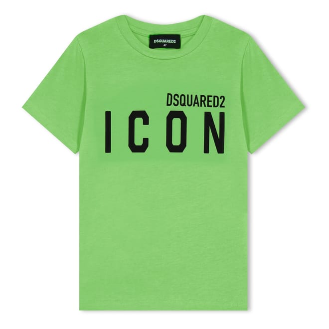 Icon Text Graphic Crew Neck T-Shirt