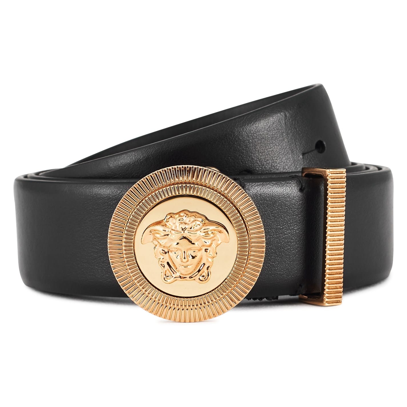 Black and gold versace belt best sale