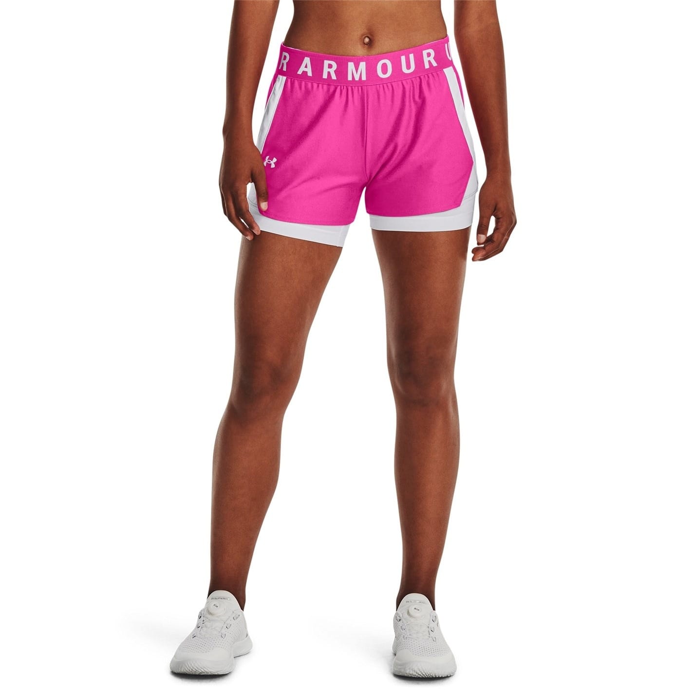 Pink Under Armour 2in1 Shorts Ladies Get The Label