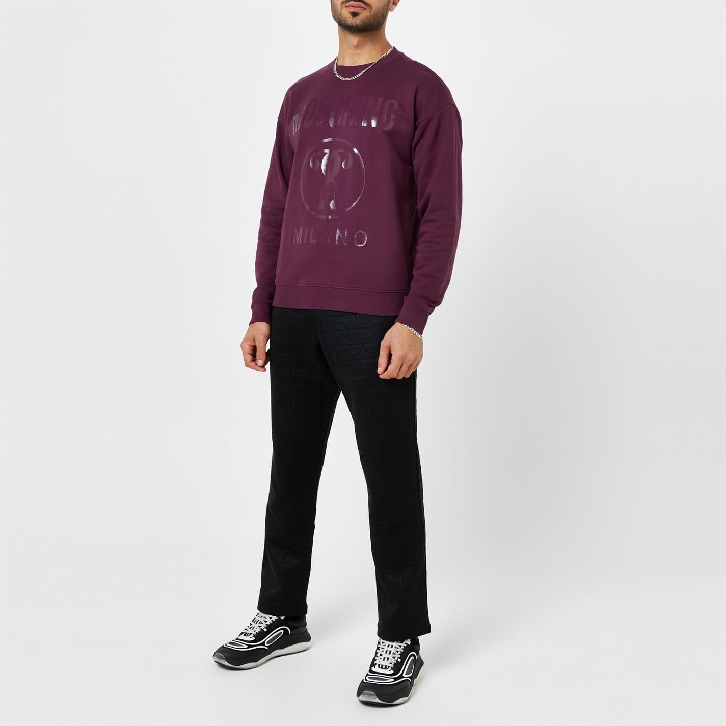 Purple Moschino Question Mark Sweatshirt Get The Label